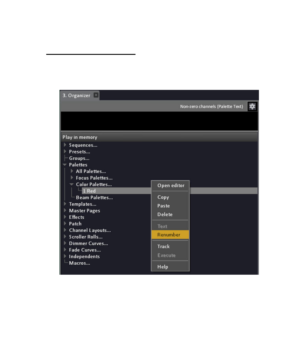 Device palettes - renumber | ETC Cobalt Family v7.0.0 User Manual | Page 638 / 1038