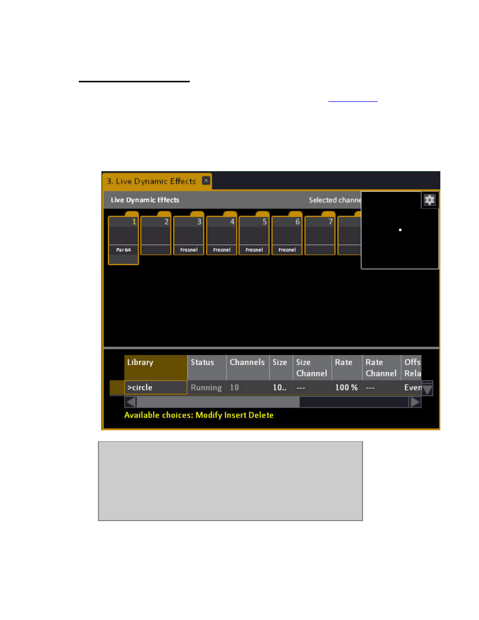 Live dynamics (old) | ETC Cobalt Family v7.0.0 User Manual | Page 723 / 1038