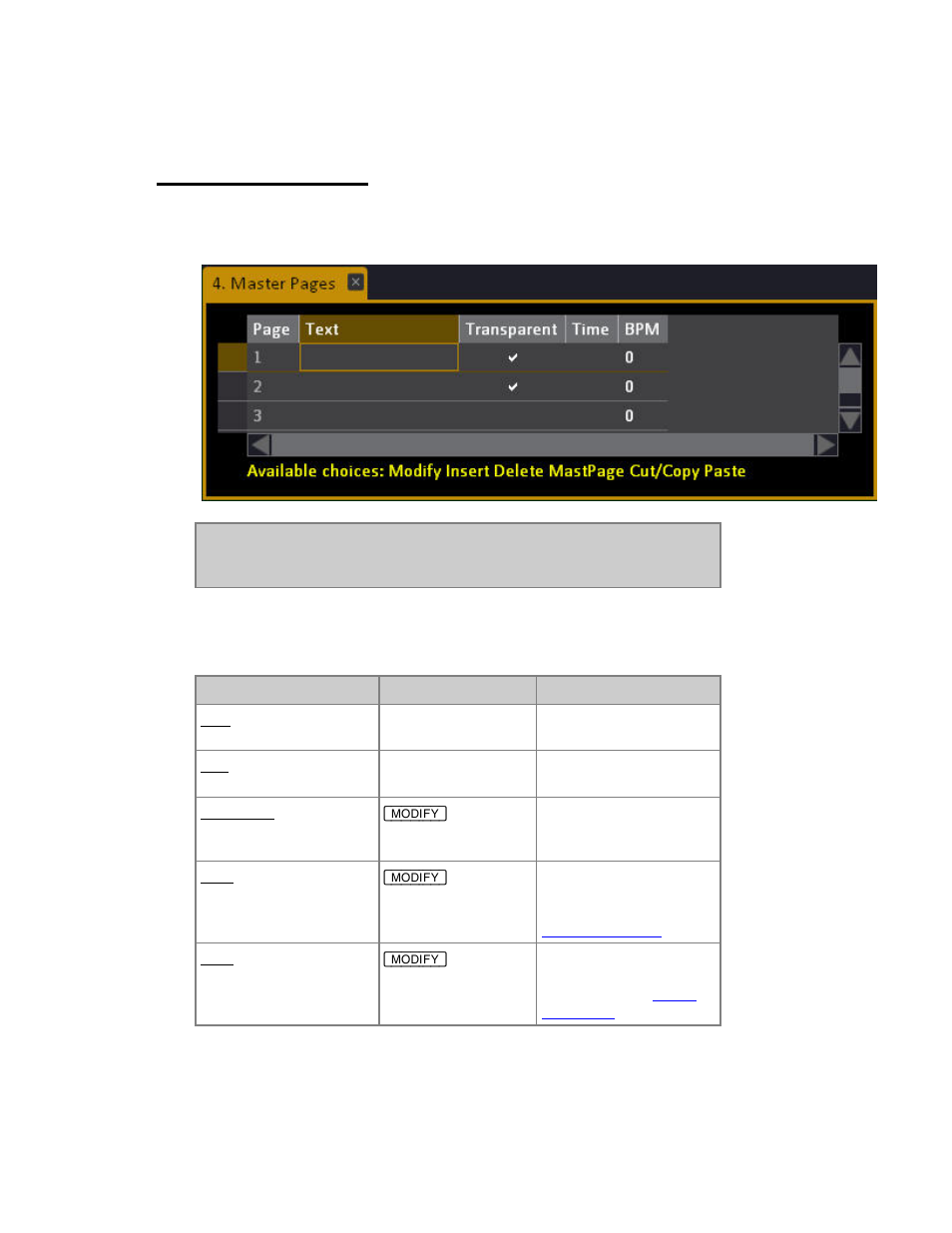 Master pages - list | ETC Cobalt Family v7.0.0 User Manual | Page 874 / 1038