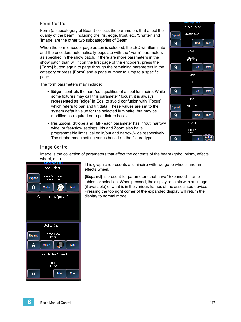 ETC Eos Titanium, Eos, and Gio v2.0.0 User Manual | Page 165 / 476