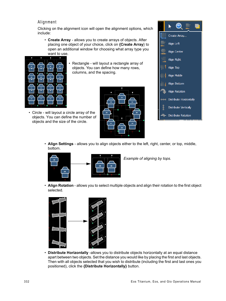 Alignment | ETC Eos Titanium, Eos, and Gio v2.0.0 User Manual | Page 350 / 476