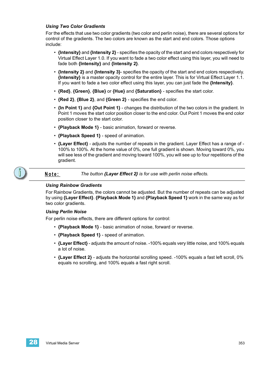 N o t e | ETC Eos Titanium, Eos, and Gio v2.0.0 User Manual | Page 371 / 476