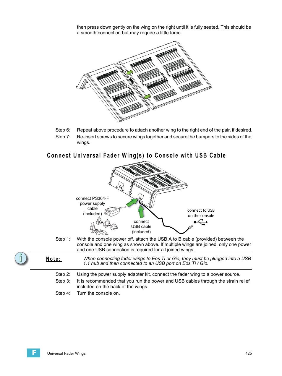 N o t e | ETC Eos Titanium, Eos, and Gio v2.0.0 User Manual | Page 443 / 476