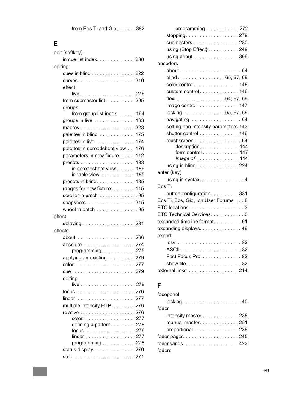 ETC Eos Titanium, Eos, and Gio v2.0.0 User Manual | Page 451 / 476