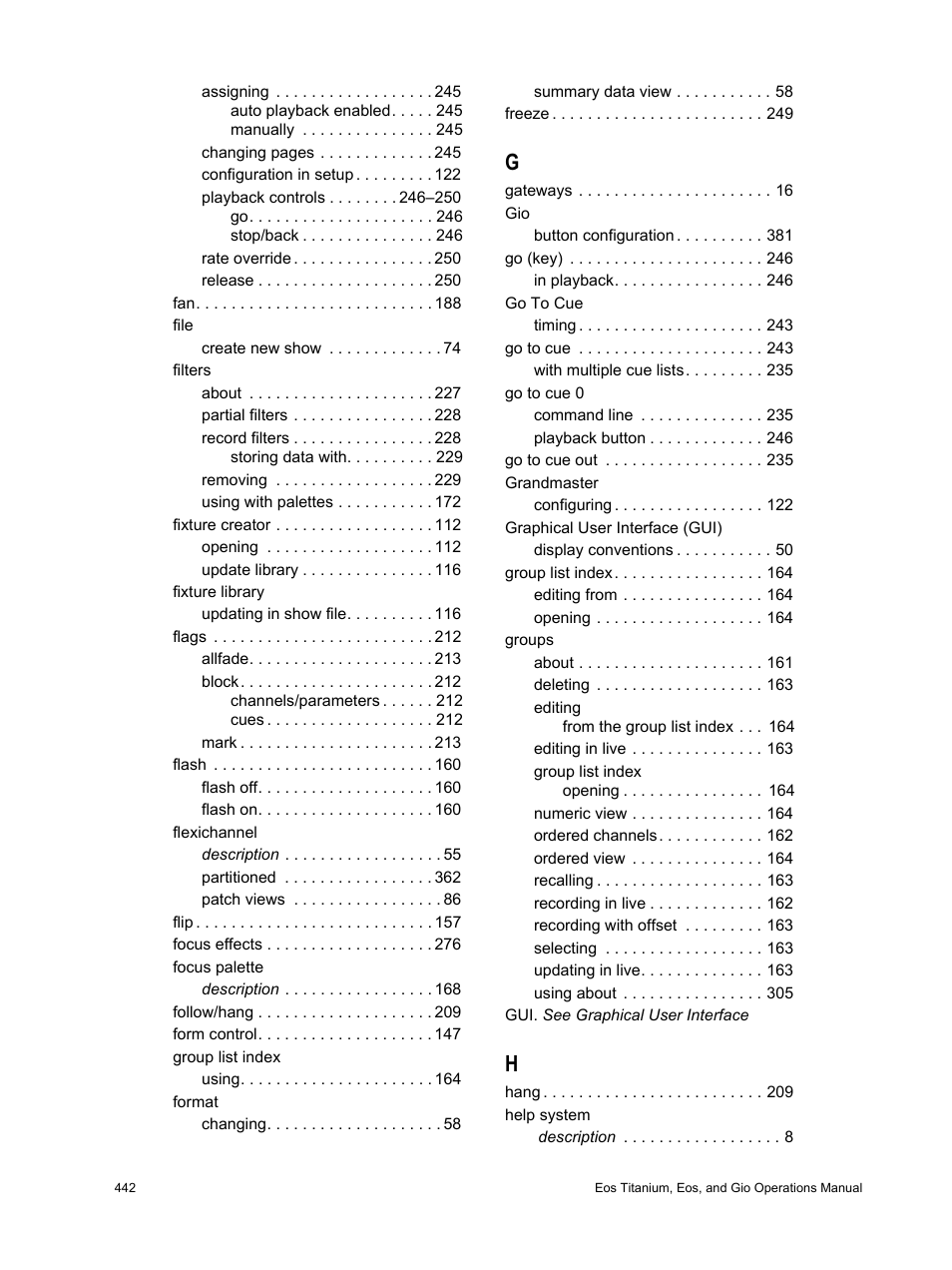 ETC Eos Titanium, Eos, and Gio v2.0.0 User Manual | Page 452 / 476