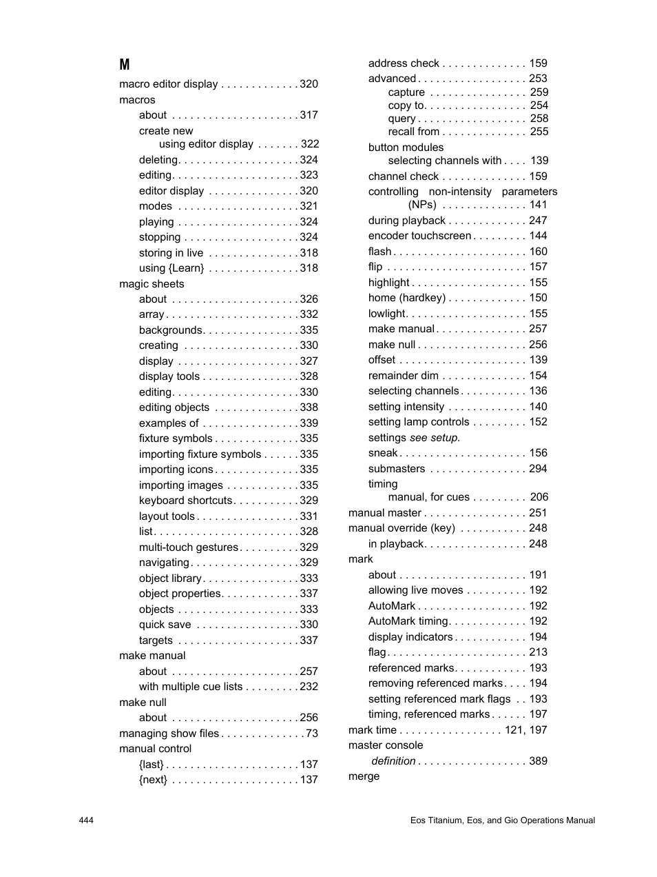 ETC Eos Titanium, Eos, and Gio v2.0.0 User Manual | Page 454 / 476