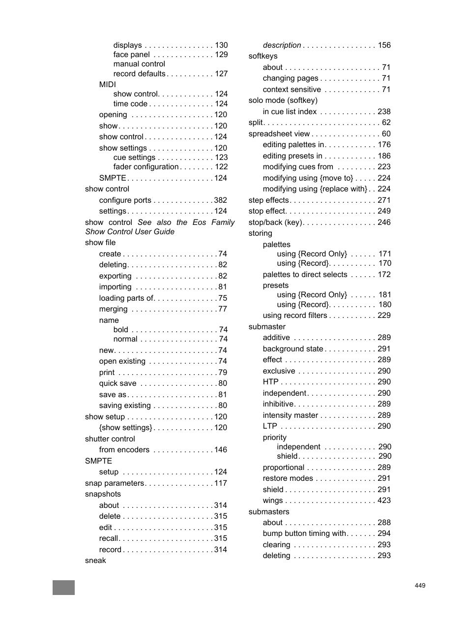 ETC Eos Titanium, Eos, and Gio v2.0.0 User Manual | Page 459 / 476