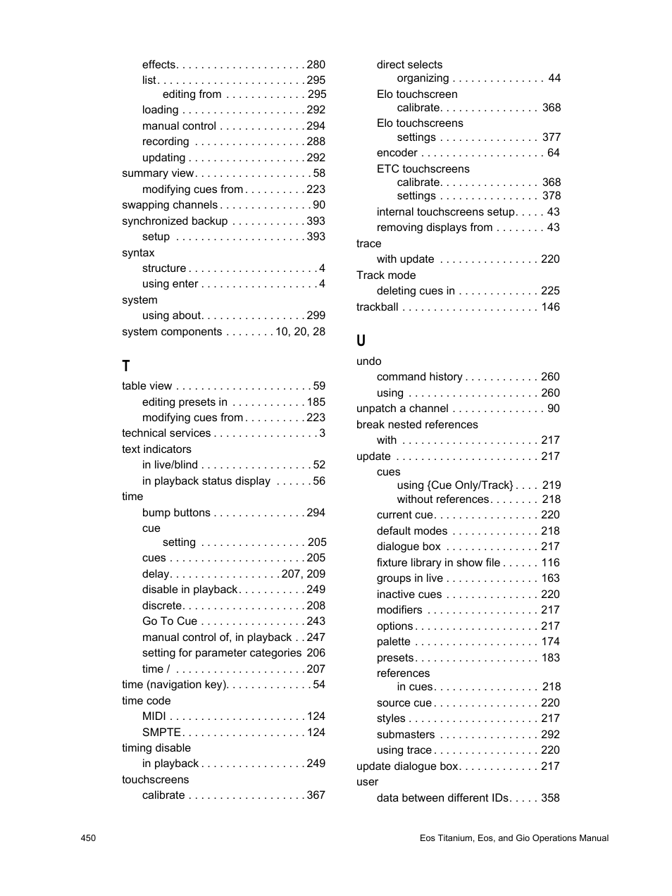 ETC Eos Titanium, Eos, and Gio v2.0.0 User Manual | Page 460 / 476