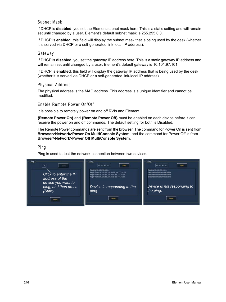 ETC Element v2.1.0 User Manual | Page 258 / 318