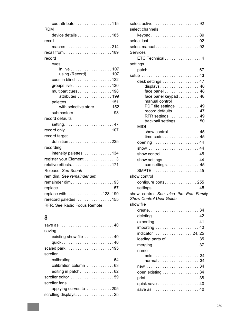 ETC Element v2.1.0 User Manual | Page 301 / 318