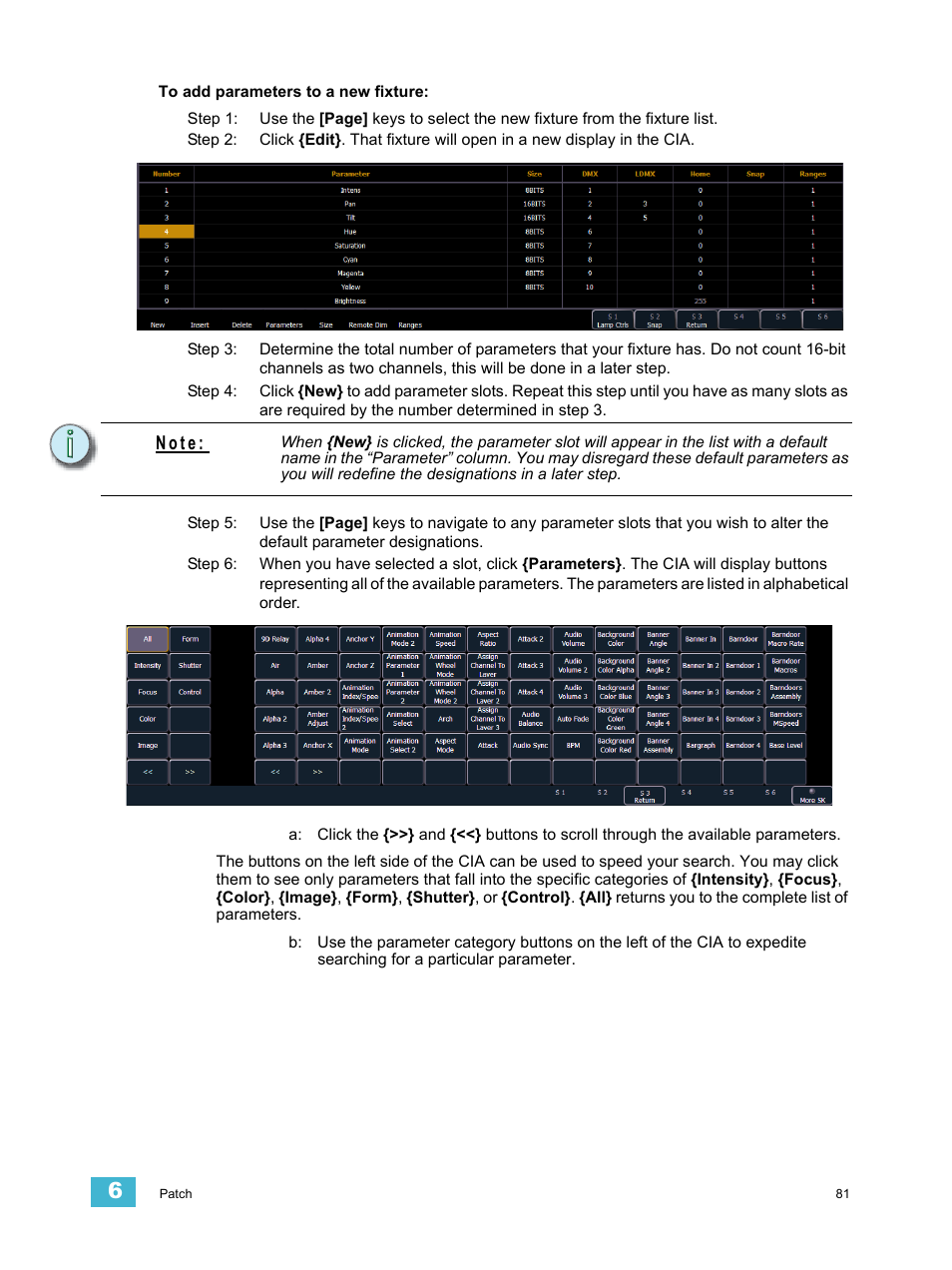 N o t e | ETC Element v2.1.0 User Manual | Page 93 / 318