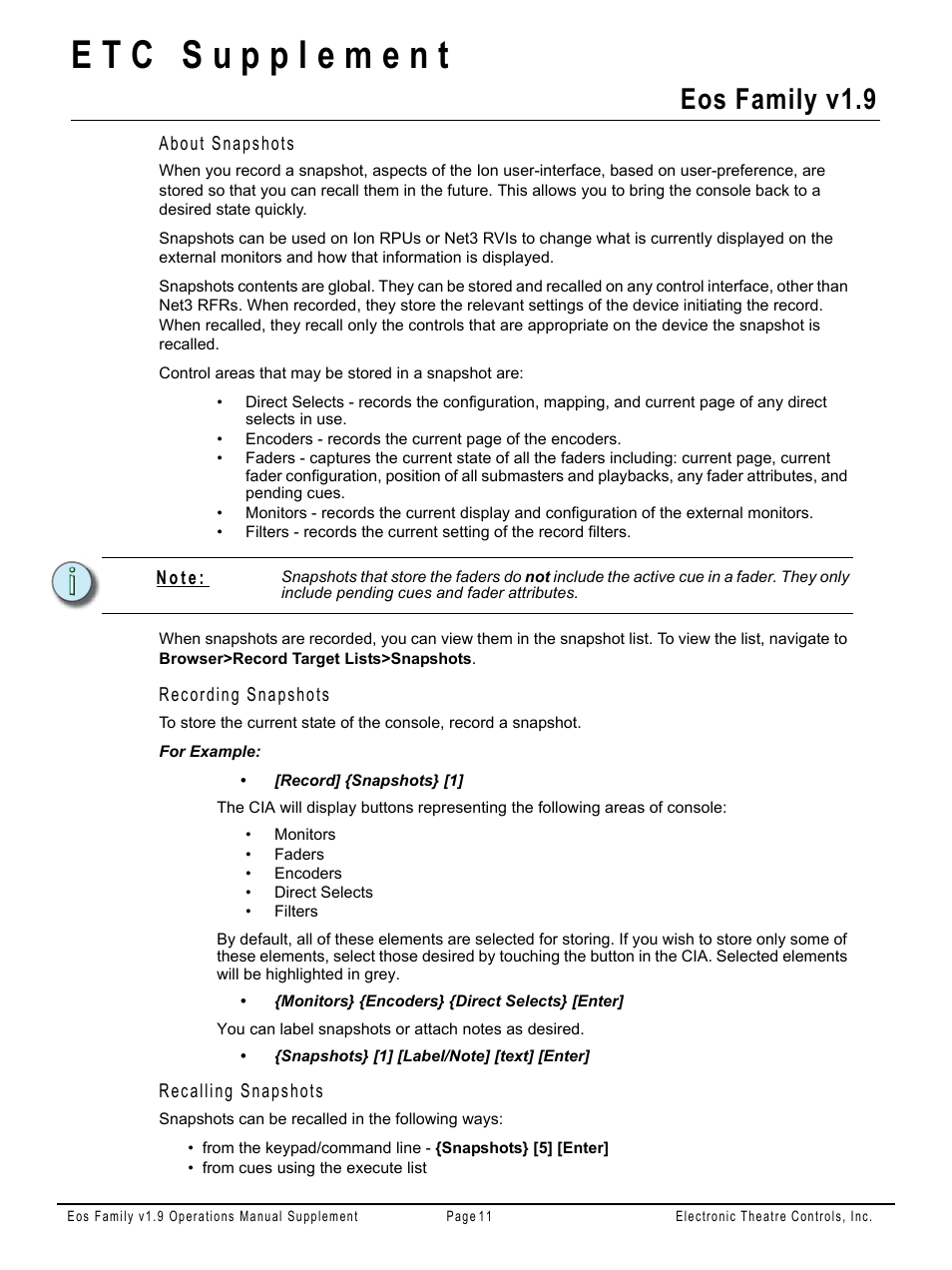 Eos family v1.9 | ETC Eos Family v1.9.0 User Manual | Page 11 / 16