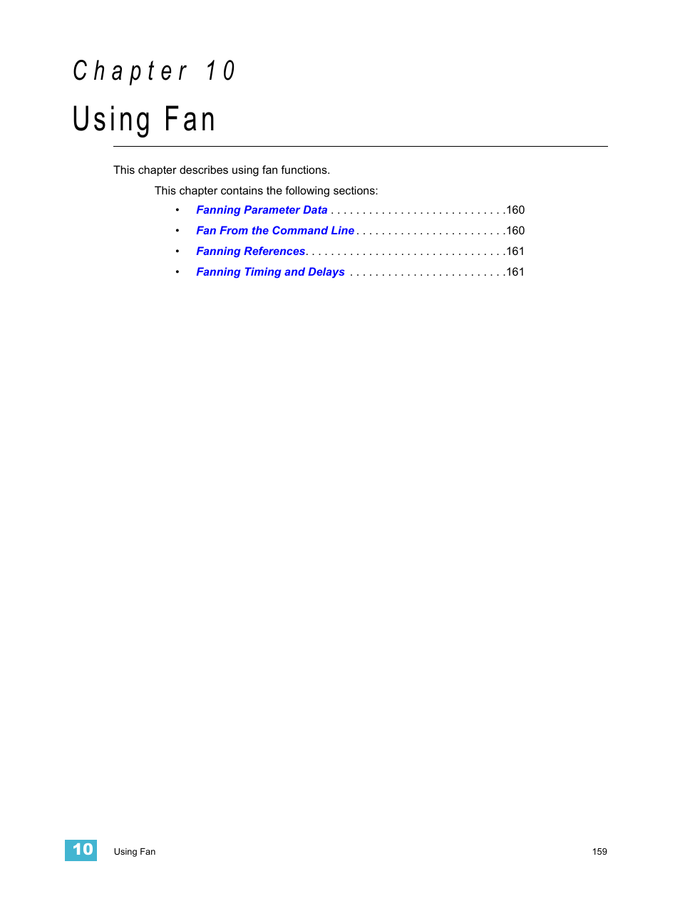 Using fan, C h a p t e r 1 0 | ETC Ion User Manual | Page 175 / 440