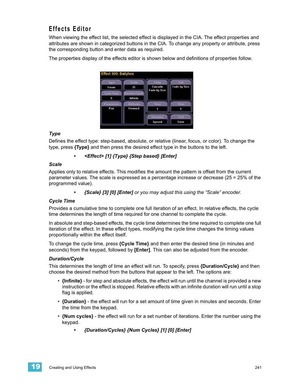 Effects editor | ETC Ion User Manual | Page 257 / 440
