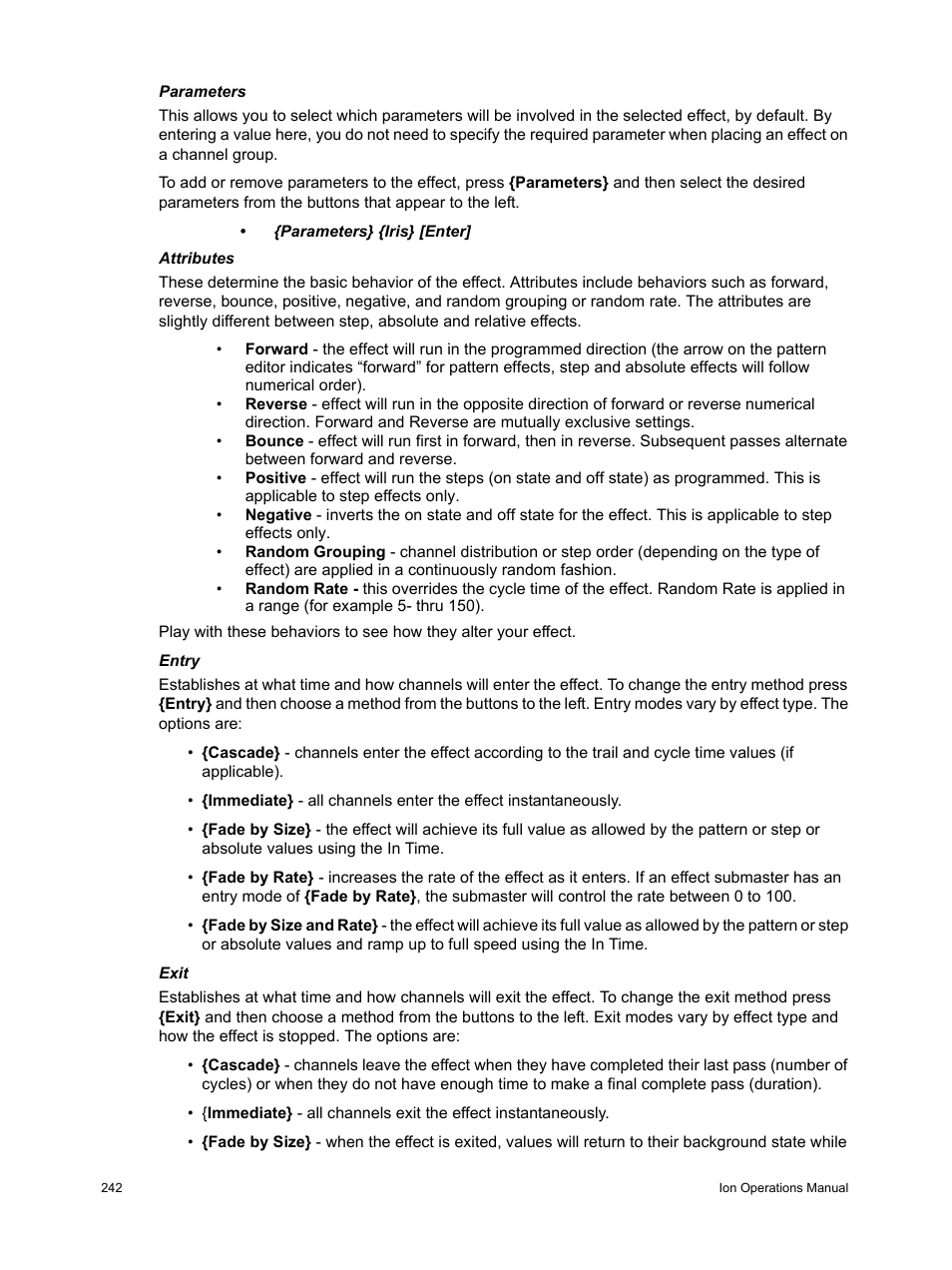 ETC Ion User Manual | Page 258 / 440