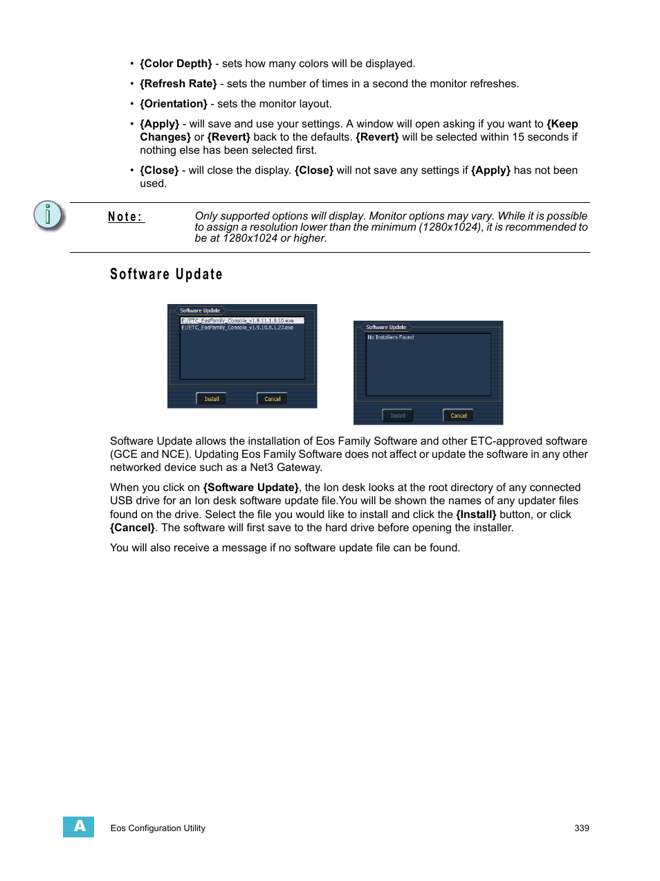 Software update | ETC Ion User Manual | Page 355 / 440