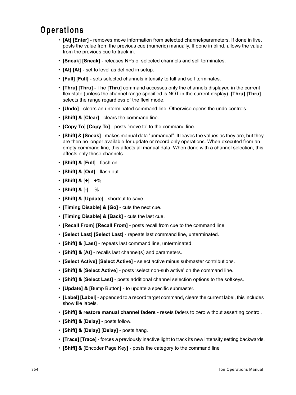 Operations | ETC Ion User Manual | Page 370 / 440