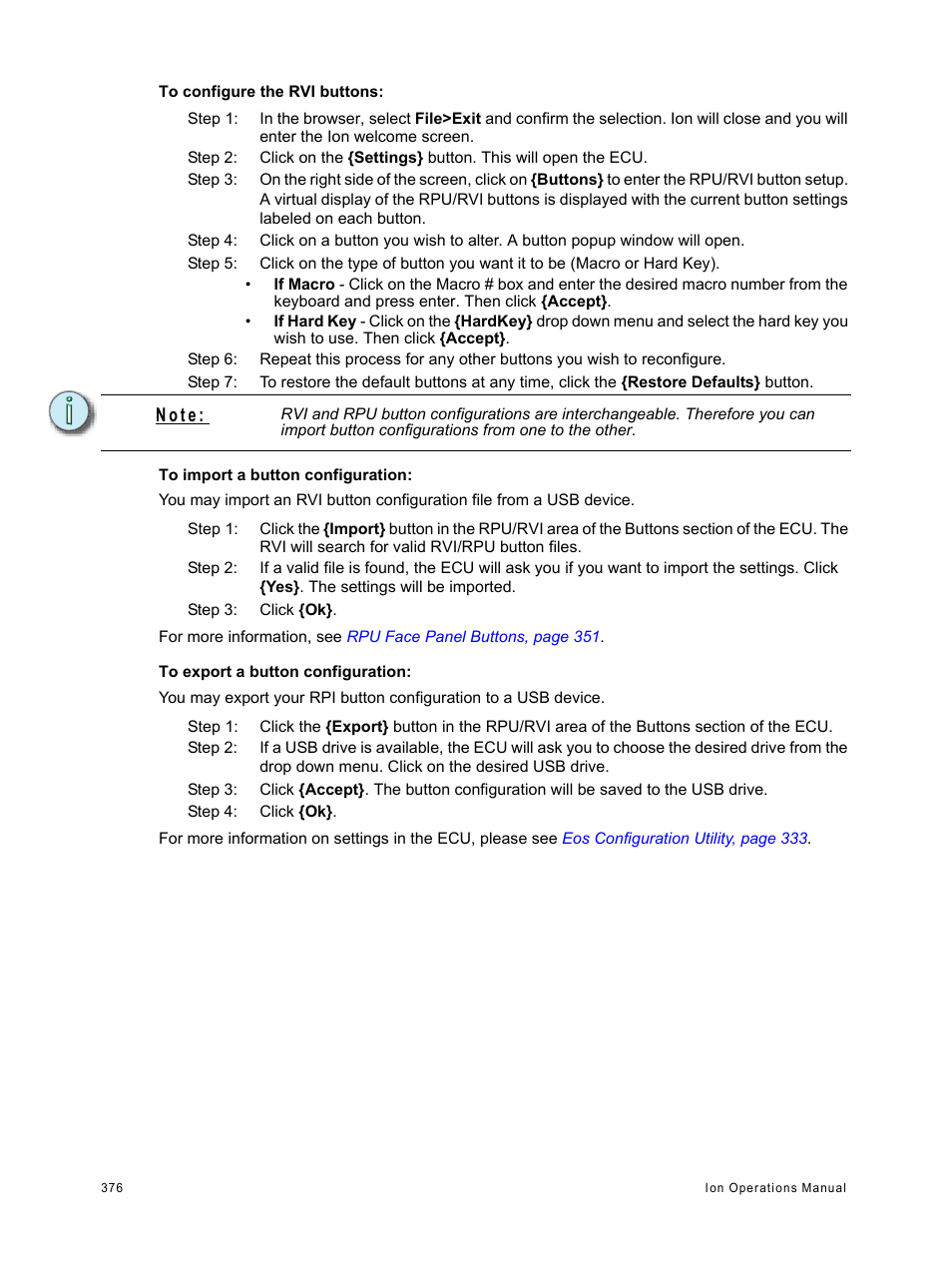 N o t e | ETC Ion User Manual | Page 392 / 440