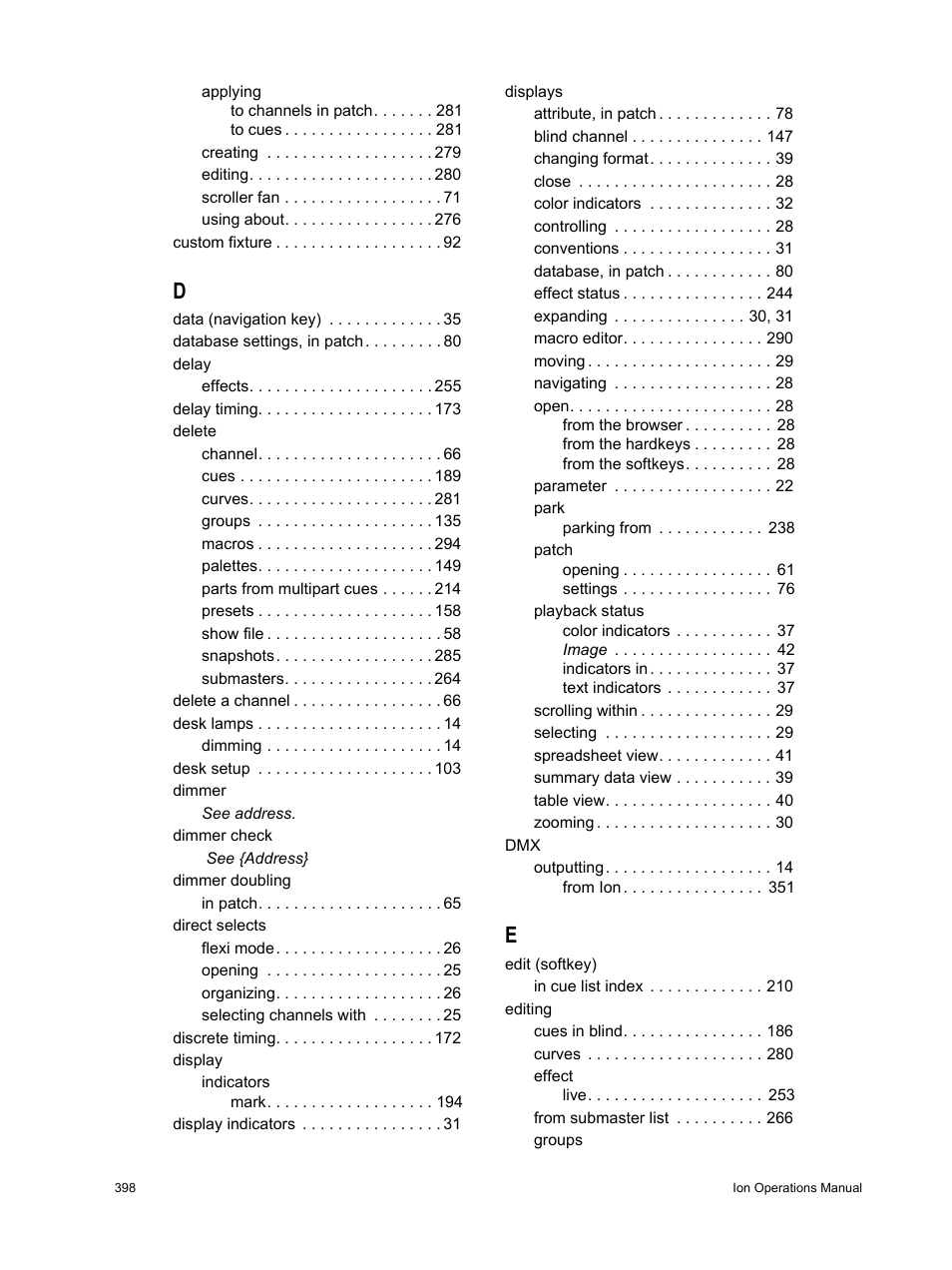 ETC Ion User Manual | Page 414 / 440