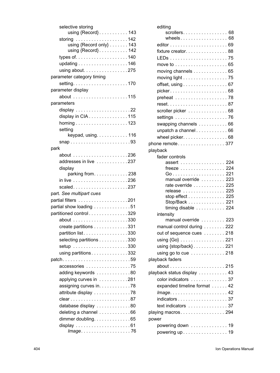 ETC Ion User Manual | Page 420 / 440