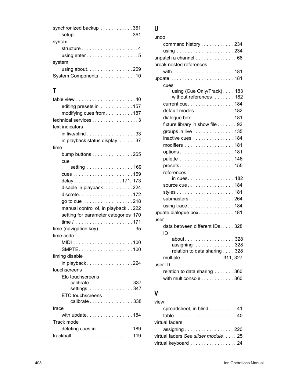 ETC Ion User Manual | Page 424 / 440