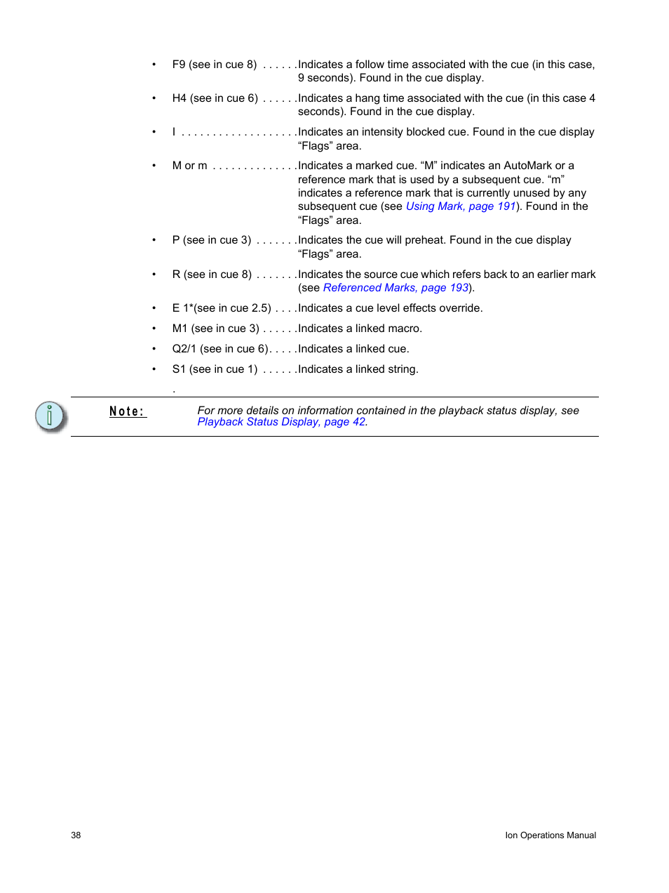 N o t e | ETC Ion User Manual | Page 54 / 440