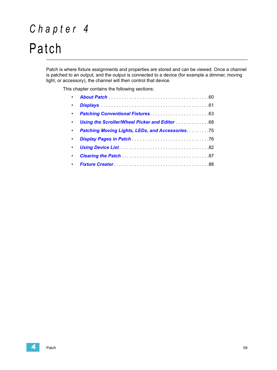Patch, C h a p t e r 4 | ETC Ion User Manual | Page 75 / 440