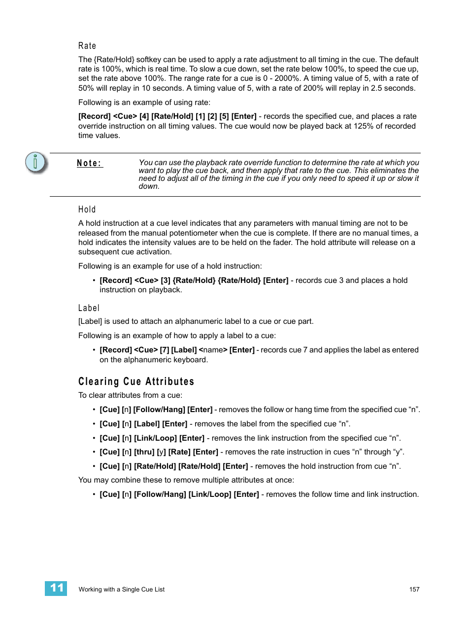 Clearing cue attributes | ETC Eos v1.3 User Manual | Page 171 / 356