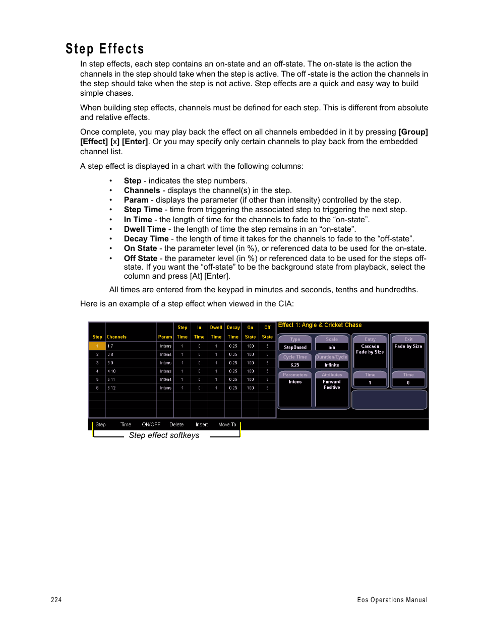 Step effects | ETC Eos v1.3 User Manual | Page 238 / 356