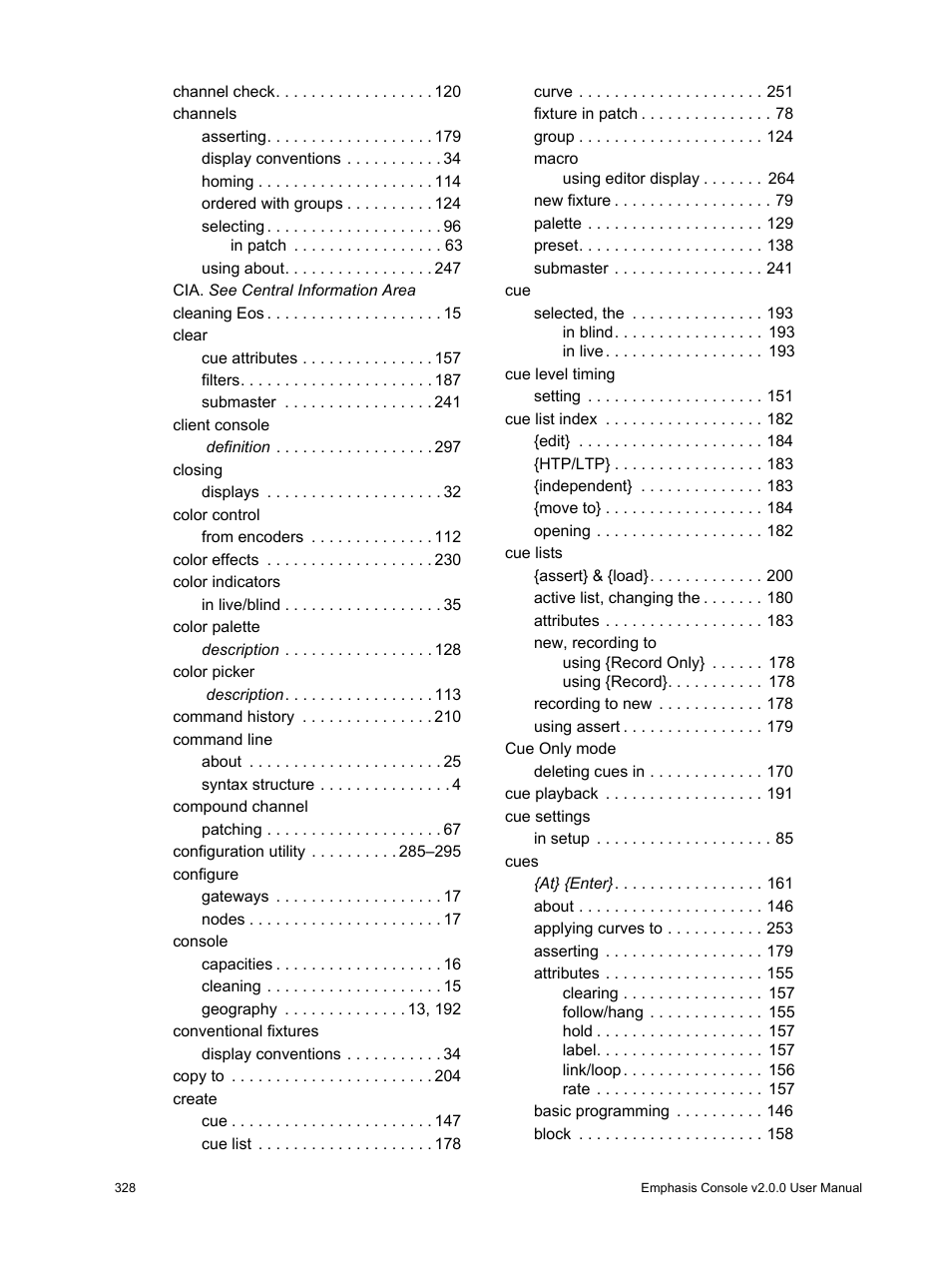 ETC Eos v1.3 User Manual | Page 342 / 356