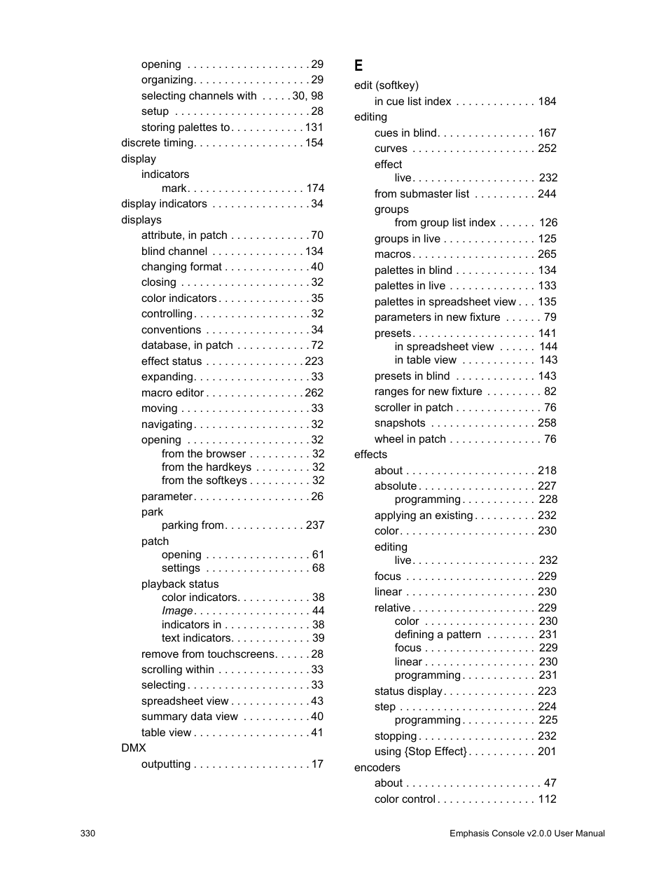 ETC Eos v1.3 User Manual | Page 344 / 356