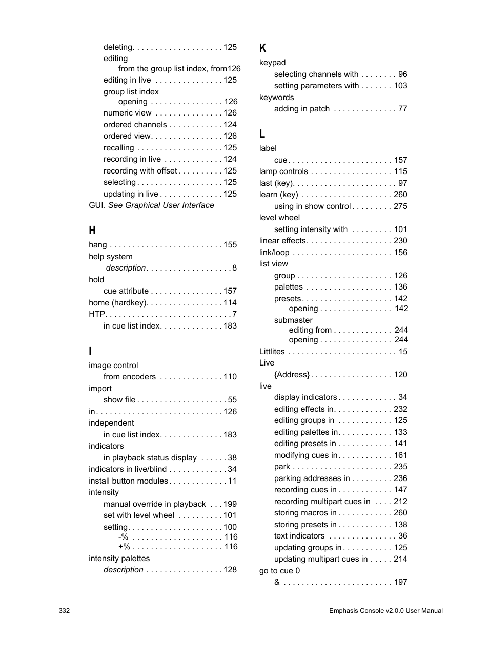 ETC Eos v1.3 User Manual | Page 346 / 356