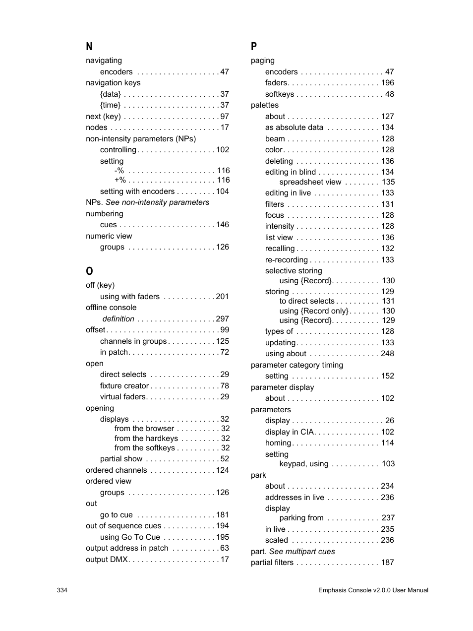 ETC Eos v1.3 User Manual | Page 348 / 356