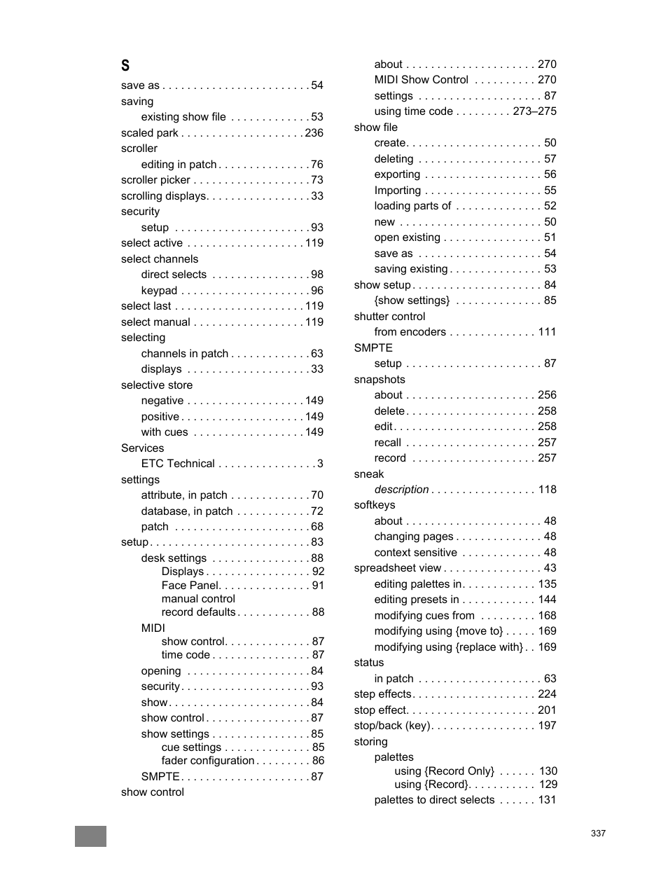 ETC Eos v1.3 User Manual | Page 351 / 356