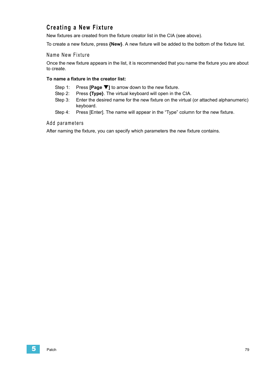 Creating a new fixture | ETC Eos v1.3 User Manual | Page 93 / 356