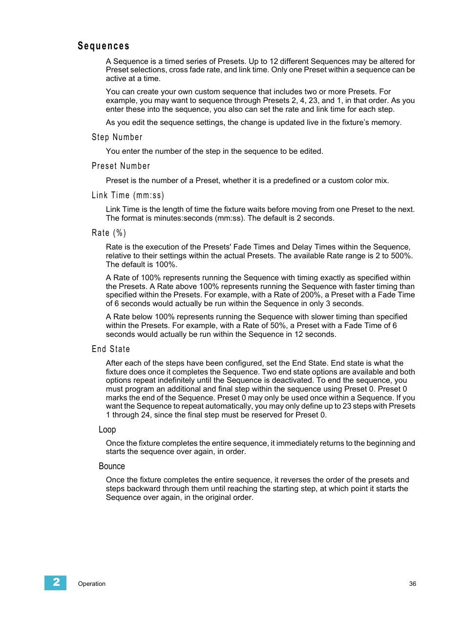Sequences | ETC Desire Series XTI v1.6.0 User Manual | Page 41 / 48