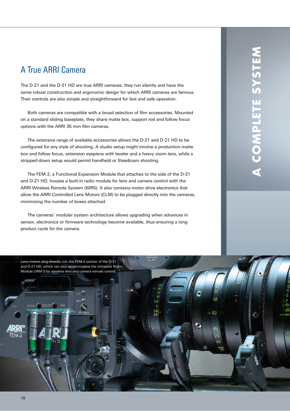 ARRI ARRIFLEX D-21 User Manual | Page 16 / 24