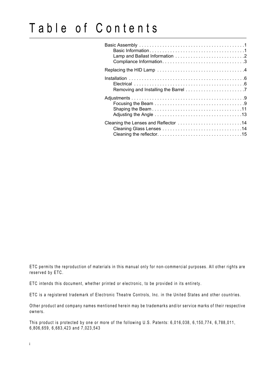 ETC Source Four XT HID Zoom User Manual User Manual | Page 2 / 20