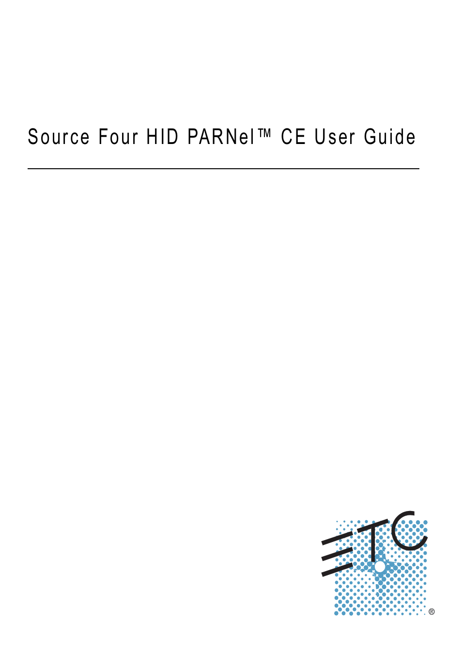ETC Source Four CE HID PARNel User Manual | 12 pages