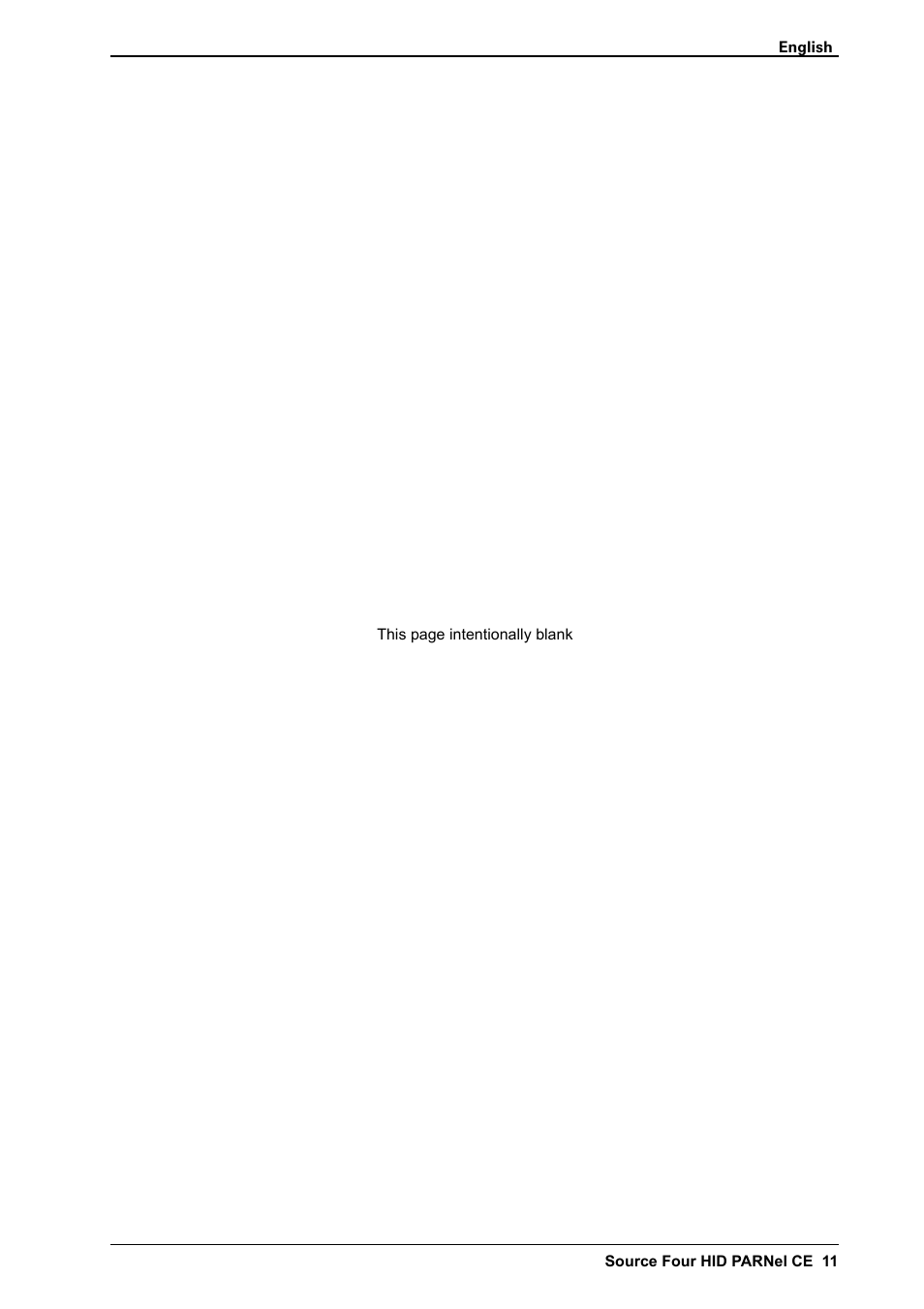 ETC Source Four CE HID PARNel User Manual | Page 11 / 12
