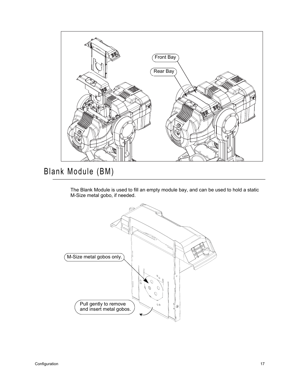 Blank module (bm) | ETC Source Four Revolution with Wybron User Manual | Page 21 / 52