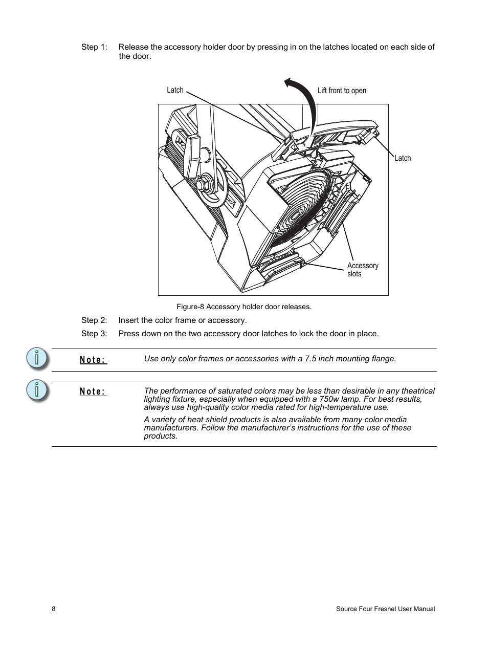 N o t e | ETC Source Four Fresnel User Manual | Page 12 / 16