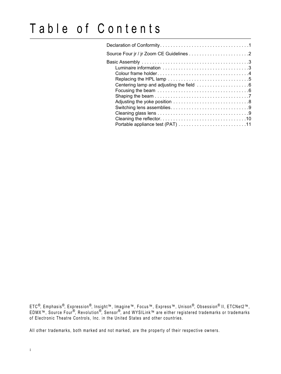 ETC Source Four jr and jr Zoom CE User Manual User Manual | Page 2 / 16