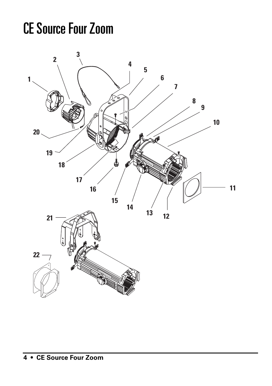 Ce source four zoom | ETC Source Four CE Zoom User Manual | Page 6 / 52