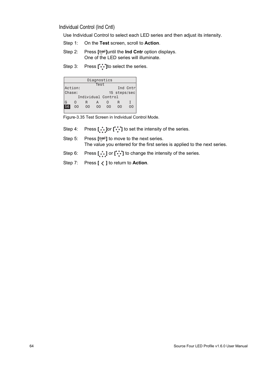 Individual control (ind cntl) | ETC Source Four LED v1.6.0 User Manual User Manual | Page 70 / 100