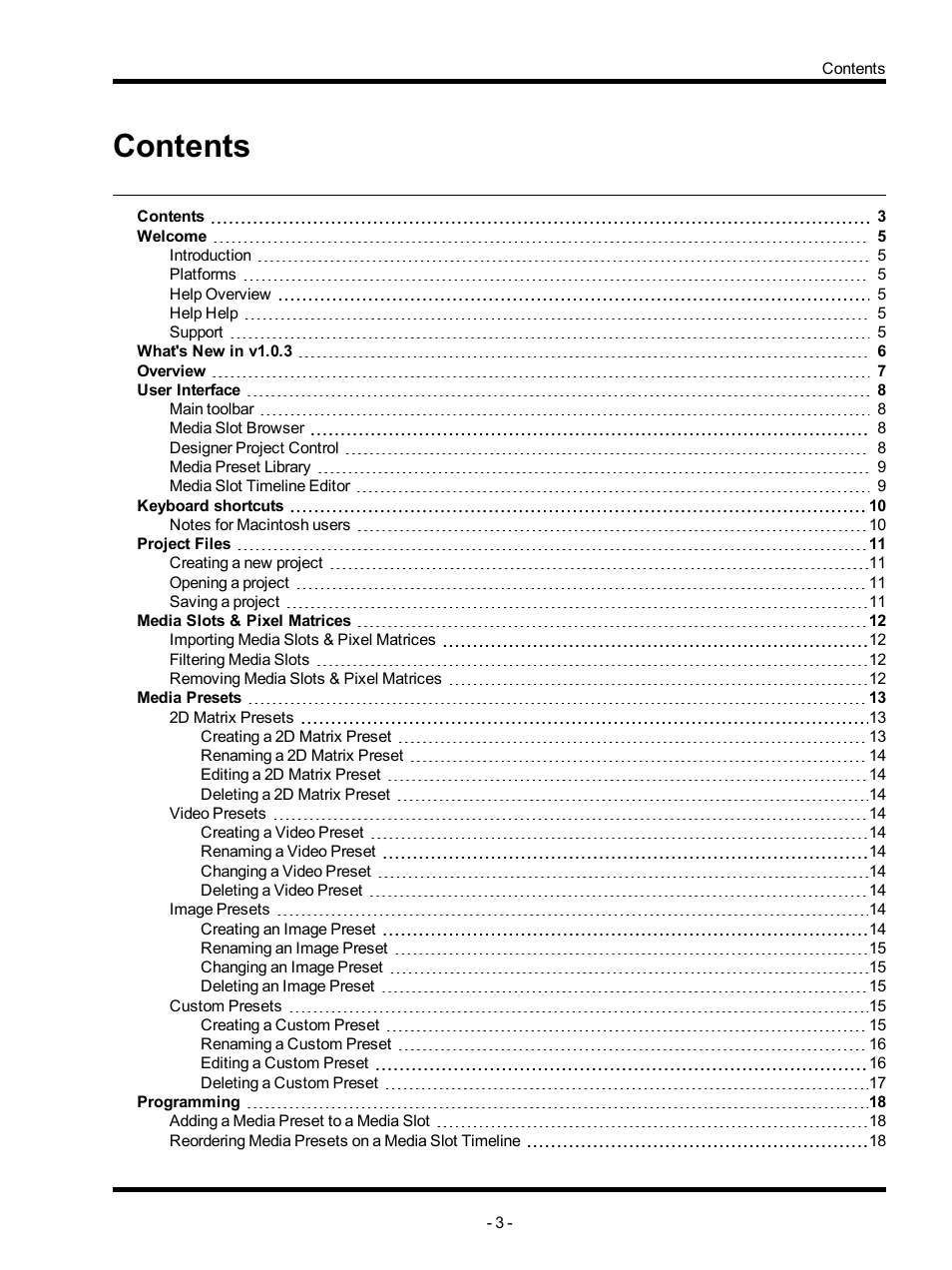 ETC Unison Mosaic MediaManager v1.0.3 User Manual | Page 3 / 30