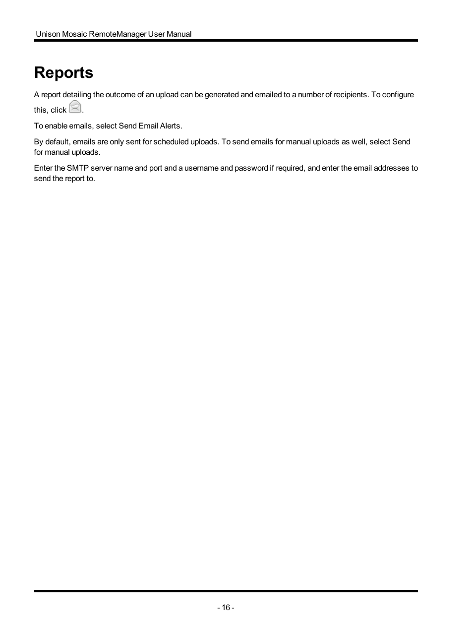 Reports | ETC Unison Mosaic RemoteManager v1.0.4 User Manual | Page 16 / 20