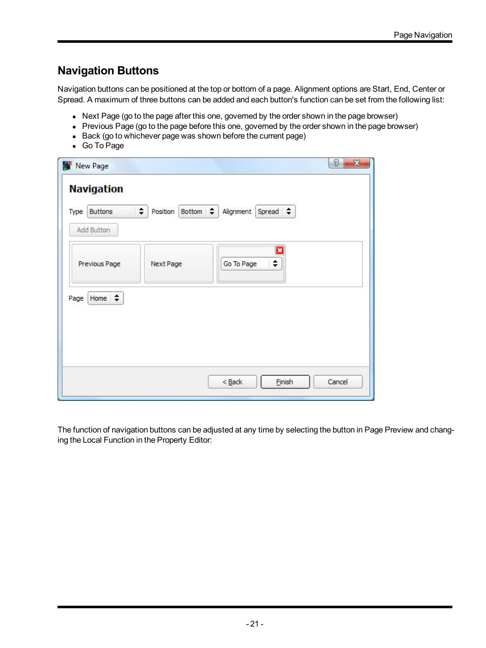 Navigation buttons | ETC Unison Mosaic TouchEditor v1.0 User Manual | Page 21 / 52