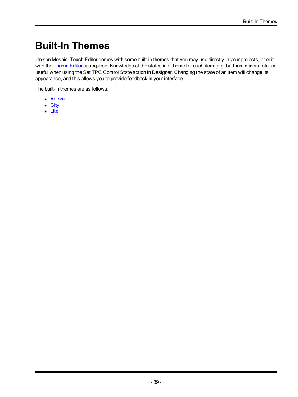 Built-in themes | ETC Unison Mosaic TouchEditor v1.0 User Manual | Page 39 / 52