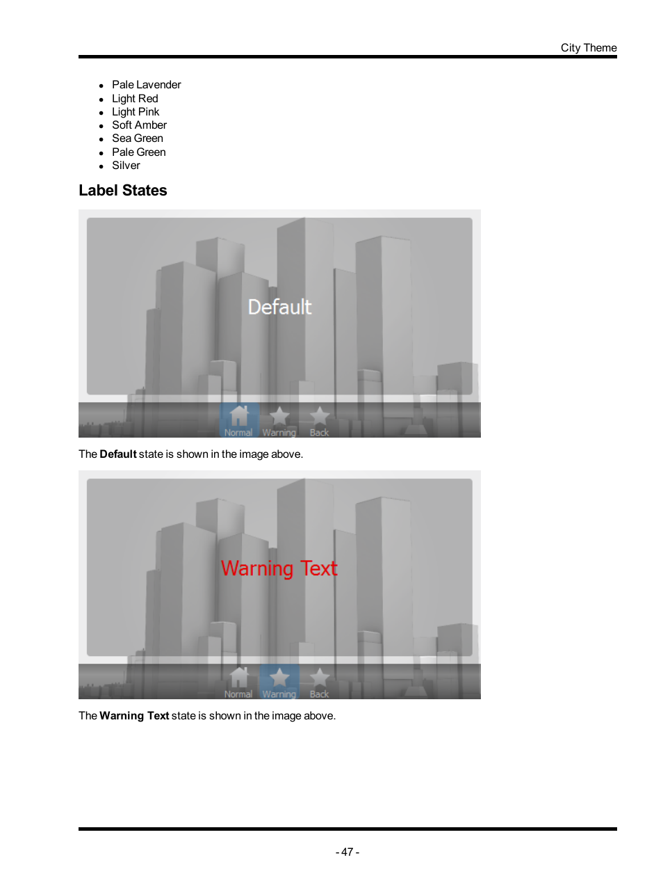 Label states | ETC Unison Mosaic TouchEditor v1.0 User Manual | Page 47 / 52